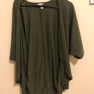 Green cardigan